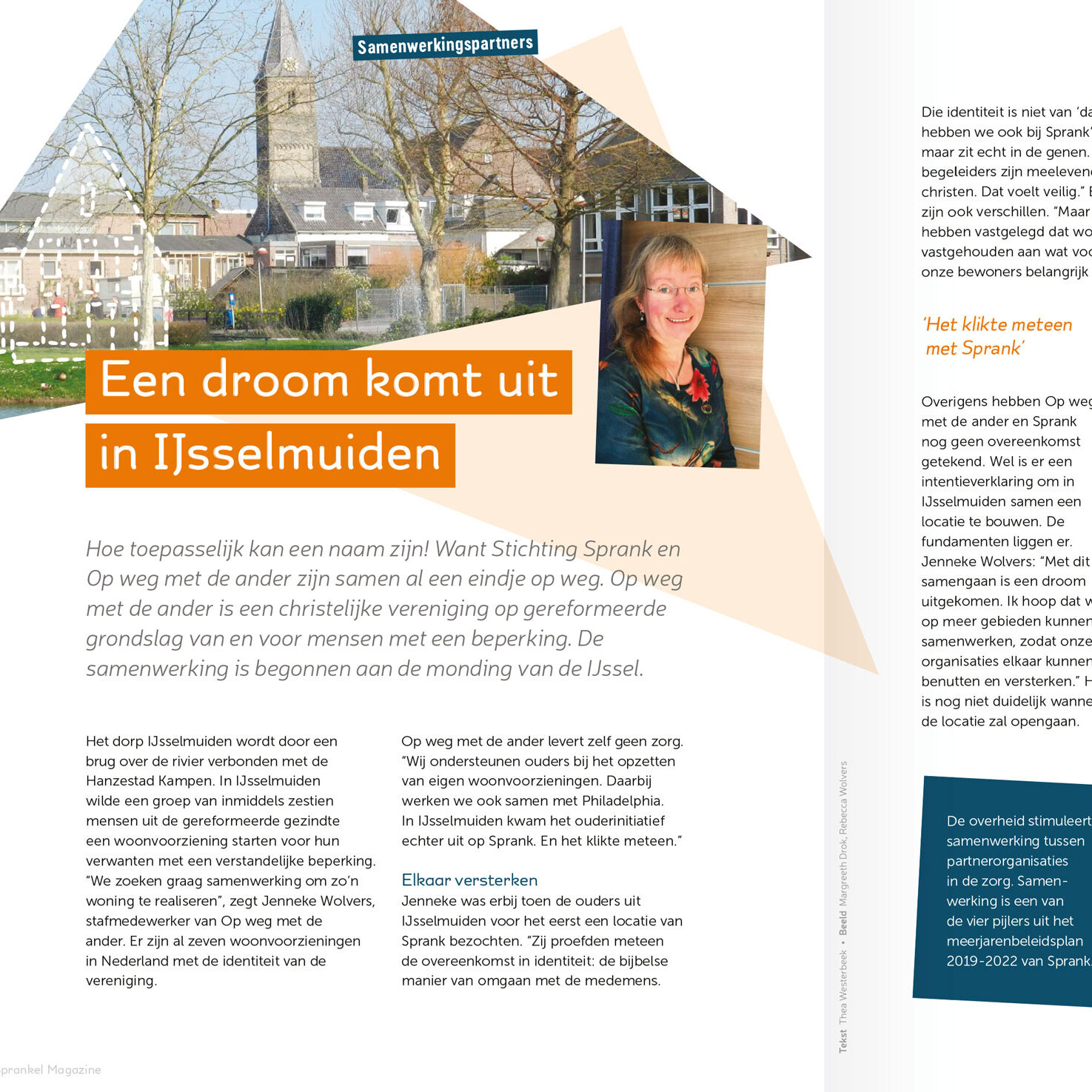 Samenwerking Stichting Sprank en Op weg met de ander